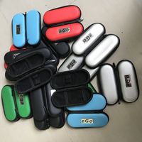 Wholesale EGO Electronic cigarette Zipper box case bag package with Zipper carrying for atomizer evod battery ego kit