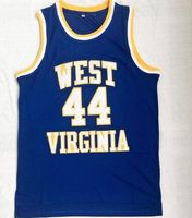 Wholesale Discount Cheap College new Popular College Jerry West Basketball jerseys Blue Trainers Basketball JerseyS TOPS mens Basketball wear