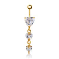 Wholesale Heart Shape Gold Belly Button Rings Navel Piercing Body Jewelry Pircing Percing Body Jewelry Girlfriend Gift
