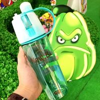 Wholesale Preferred Water bottle sport Spray bottle Cycling outdoor Moisturizing shaker Transparent Travel Plastic Water Camping Drinkware