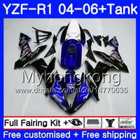 Wholesale Body Tank For YAMAHA YZF R YZF YZF YZFR1 HM YZF1000 YZF R1 Stock blue black YZF R1 Fairing