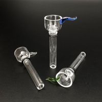 Wholesale Glass Male Slides and Female Stem Wine Cup style with black rubber simple downstem for water glass bong glass pipes
