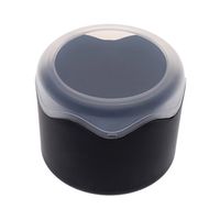 Wholesale Round Plastic Single Watch Box with Sponge Cushion black