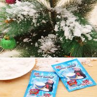 Wholesale Christmas Decorations Instant Snow Magic Prop DIY Instant Artificial Snow Powder Simulation Fake Snow For Night Party decorate
