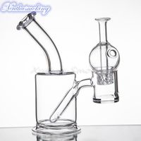 Wholesale Quartz Banger Smoking Accessories Water Pipe Flat Top Cyclone Riptide Carb Cap Terp Pearl Bead Dab Oil Rigs Glass Bong