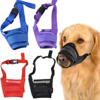Chien Masque Réglable Bark Muselière Anti Bite Arrêtez Barking Chewing Mesh Masque De Formation Petite Grande Livraison Gratuite
