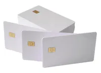 Wholesale Credit Card Size Contact IC Smart Card Rfid SLE4442 Chip White Blank PVC Smart Card