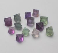 Wholesale Holiday gift cm pieces Tumbled Gemstone Natural Fluorite Octahedral Cube Small Stones Quartz Crystal