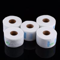 Wholesale 5rolls Set Professional Neck Ruffle Paper Rolls Towel Disposable Neck Covering Hair Cutting Tools Hairdressing Collar Accessory