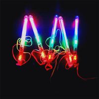 Wholesale Fast shipping Multicolor Light Up Blinking Rave Sticks LED Flashing Strobe Wands Concerts Party Glow Stick with good quality