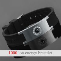 Wholesale LITTLE FROG Tourmaline Energy Balance Bracelet Health Energy Care Jewelry For Mens Germanium Magnetic Bracelets Bangles