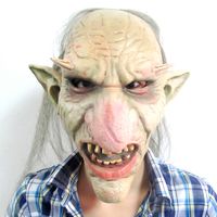 Wholesale Hot Sale Men Latex Mask Goblins Big Nose Horror Mask Creepy Costume Party Cosplay Props Scary Mask for Halloween Terror Zombie