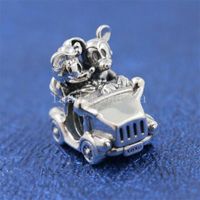 Wholesale 2018 New Mother s Day Sterling Silver Classic Vintage Car Charm Bead Fits European Jewelry Bracelets Necklaces Pendant