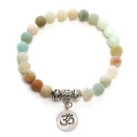 Wholesale Cross border e commerce is dedicated to supply the customized of manual beaded natural stone yoga bracelet with mm lucky bracelet