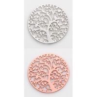 2018 Origami Owl Locket Charms Diy 22mm Alloy Rose Gold Plated Silver Plated Tree Of Life Charms Pendants For Jewelry Making Diy Handmade