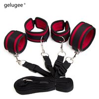 Wholesale Quality Sex Product Under Bed Restraints Bondage Kit Red Cotton Sex Toys for Couples Adult Games Straps Erotic Toys s S19706
