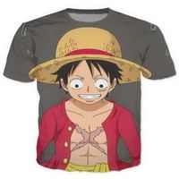 Wholesale Anime One Piece D Funny Tshirts New Fashion Men Women D Print Character T shirts T shirt Feminine Sexy Tshirt Tee Tops Clothes ya68