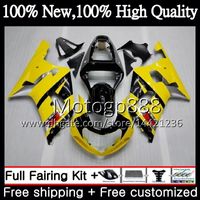 Wholesale Body For SUZUKI GSX R600 GSXR K1 GSXR750 PG22 GSXR GSX R750 Yellow black GSXR600 Fairing Bodywork