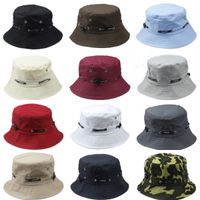 Wholesale 10pcs Men Women Bucket Hat Boonie Flat Hunting Fishing Outdoor Summer Cap Unisex Cotton
