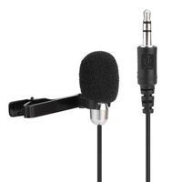 Wholesale Freeshipping High Fidelity Tie Clip Mic Mini Condenser Microphone Lapel Lavalier Mic For Phone PC