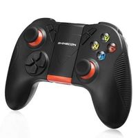 Wholesale For PUBG Mobile dual analog joystick Bluetooth Wireless Game Controller Remote Gamepad With Bracket for Android IOS PC