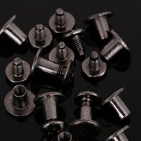 Wholesale Tsunshine Components Round Flat Head Chicago Screws Buttons for Leather Crafting In mm Repair Screw Post Fastener Metal Nail Rivet Studs Diameter Inches mm