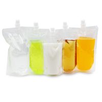 Wholesale Water Bottles ml Stand up Plastic Drink Packaging Bag Spout Pouch for Beverage Liquid Juice Milk Coffee