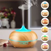 New Top Quality 300ml Aroma Essential Oil Diffuser Wood Grain Ultrasonic Cool Mist Led Lights Humidifier For Office Home Room Study Yoga Spa