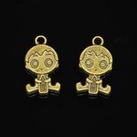 Wholesale 39pcs Zinc Alloy Charms Antique Bronze Plated baby boy Charms for Jewelry Making DIY Handmade Pendants mm