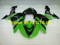 Wholesale Racing version Fairing kit for KAWASAKI Ninja ZX10R ZX R ABS green gloss black Fairings set gifts KX06