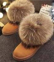 Botas de nieve para mujer piel de oveja de invierno, un cálido y terciopelo, tubo corto, zapatos de algodón, engrosado, fondo plano, cuero, nuevo, Botas de nieve para mujer piel de oveja de invierno, un cálido y terciopelo, tubo corto, zapatos de algodón, engrosado, fondo plano, cuero, nuevo,