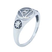 Wholesale New Design Sterling Silver Eye Of God Ring S925 Hot Selling Lady Girls Eye Ring