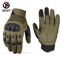 Wholesale Touch Screen Army Military Tactical Gloves Paintball Airsoft Shooting Combat Anti Skid Bicycle Hard Knuckle Full Finger Gloves C18111501