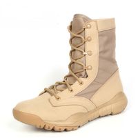 Winter Leder 2018 Armee Military Schuhe Stiefel Herren Taktische Männer Wüste Sicherheit Stiefeletten Sommer Kampfstiefel mnN80vw