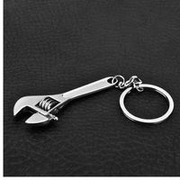 Wholesale Zinc Alloy Key chain Creative Tool Wrench Spanner Key Chain Ring Keyring Metal Keychain Adjustable For Best Gift