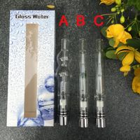 Wholesale 2018 Newest E Cig Glass Ball Water Aqua Bubbler Atomizer hookah shisha bong Tank Thread Vaporizer Pen Dry Herb Wax