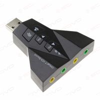 Wholesale Hot Sale D External USB Sound Card Channel Channel Double Earphone MIC Audio Adapter For Windows Vista XP Linux
