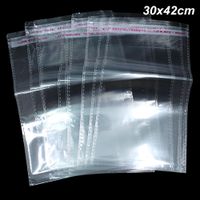 Wholesale 30x42 cm OPP Self Adhesive Cello Cellophane Wraps Clear Cello Flat Bags for Household Supplies Clothes Self Seal Poly Plastic Packing Pouch