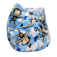 Wholesale Couche Lavable Print Pattern Cloth Diaper Reusable Baby Diaper Washable Diapers Baby Nappy Cover