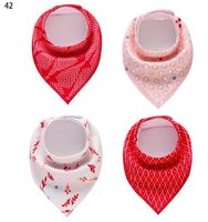 Wholesale Multiple Color Baby Bandana Drool Bibs for Girls Boys of Absorbent Cotton Baby Gift Set