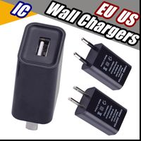 Wholesale 2018 US EU Plug USB Wall Chargers V1A IC Adapter Travel Convenient AC Power Adaptor for Samsung Sony Htc Huawei Xiaomi LG