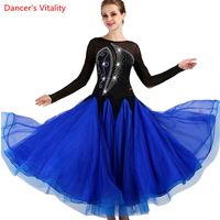 Wholesale 2018 Custom made Dance Rhinestone Sexy Senior Ballroom Dance Dress for Women Ballroom Dresses Waltz Dress