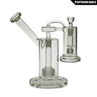 Wholesale 20cm Tall Matrix sidecar bong Hookahs birdcage perc Oil Rig With Ash Catcher Joint size14 mm Saml Glass PG5114