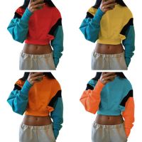 Wholesale 2018 Hot Autumn New Women s Clothing Short Off Shoulder Exposed Navel Sexy Pull Femme Pullover Slim Knitwear Crop Tops