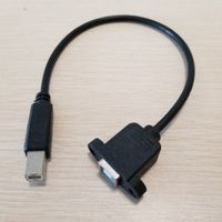 Wholesale USB Type B Printing Male to Female Screw Lock Panel Mount Data Extension Cable for Printer cm