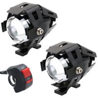 Wholesale 2PCS LM CREE U5 LED Lamp Headlight Fog Light Spotlight for Motorcycle ATV Truck w ON OFF Switch Button
