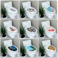 Wholesale HELLOYOUNG cm sticker WC cover toilet pedestal toilets stool toilet lid sticker WC home decoration bathroom Accessories