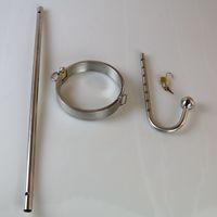 Wholesale Stainless Steel Anal Hook Metal Collar Bondage Slave Anus Butt Plug In Adult Games For Couples Fetish Sex Toys For Women Men Gay