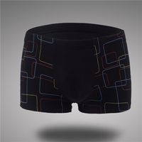 Wholesale Large Size XXL XL Sexy Men Underwear Boxers Shorts Man Bamboo Fiber Elastic Waist Printed Modal Boxers Underpants Calzoncillos