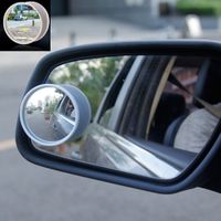 Wholesale Black White Pair Car Auto Universal Wide Angle Round Convex Mirror Car Vehicle Side Blind Spot Mirror Wide Rear View Small Round Mirror New